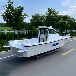 30Foot 9.18Meters Fiberglass Fishing Boat na May Cabin Para sa 10 Tao